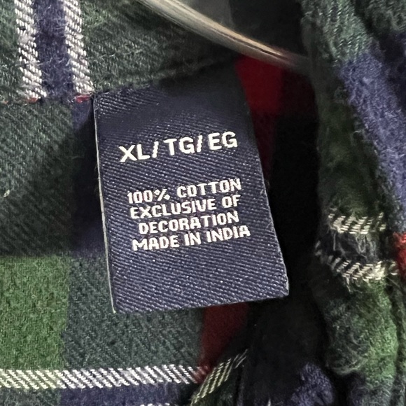 Santa Claus ‘Ho Ho Ho’ Upcycled Graphic Flannel - Picture 9 of 11